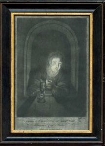Zwarte-kunstprent